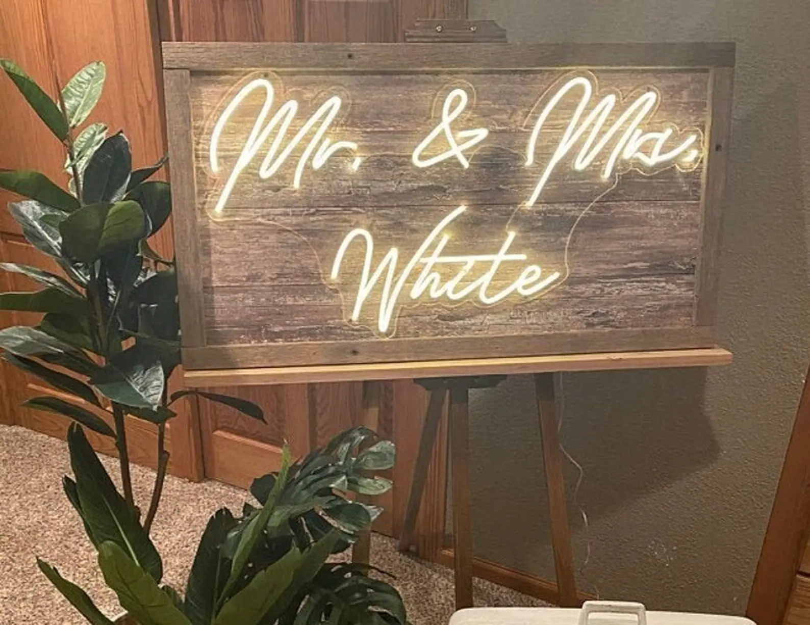 Katie Mitchell's neon sign